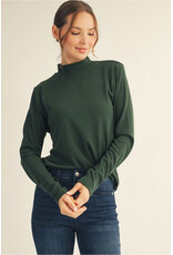 Basic Long Sleeve Mock Turtleneck