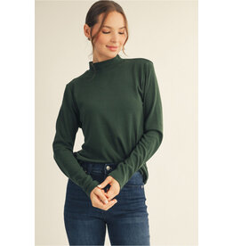Basic Long Sleeve Mock Turtleneck
