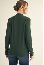 Basic Long Sleeve Mock Turtleneck