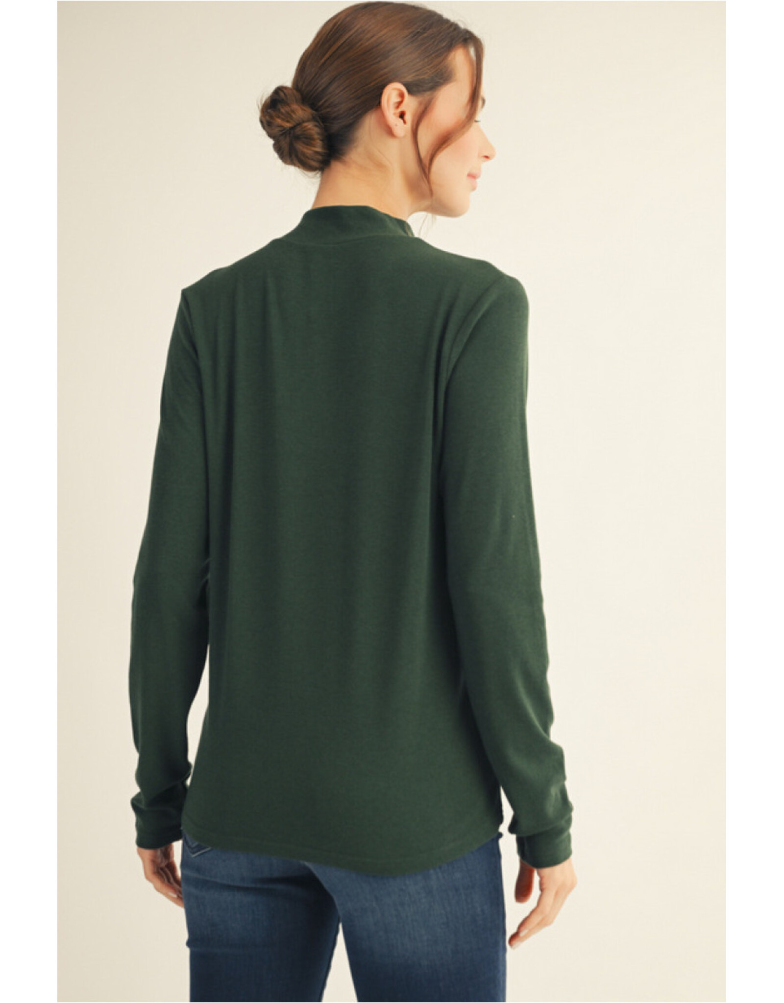 Basic Long Sleeve Mock Turtleneck