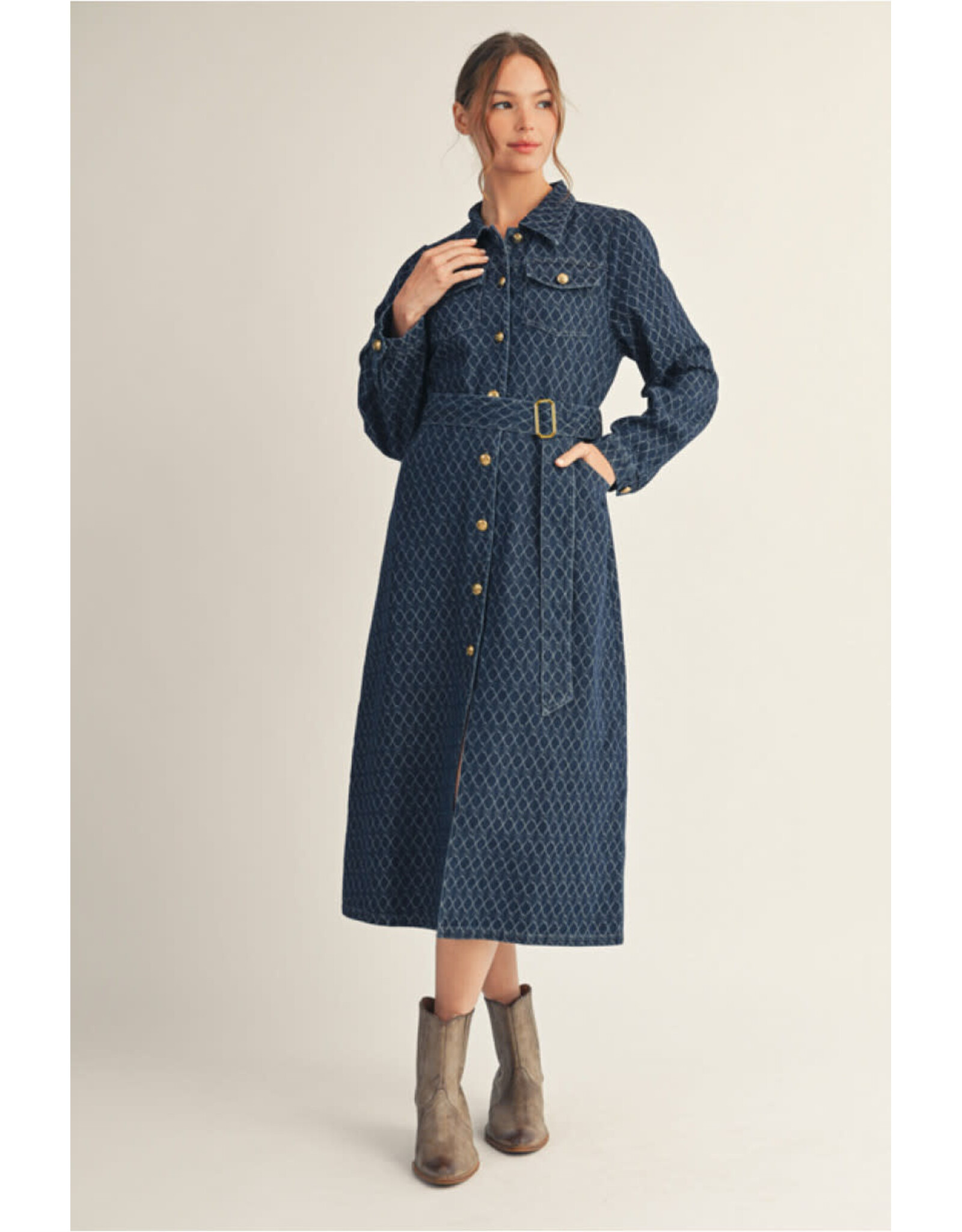 Halley Denim Midi Dress