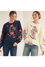 Bettina Floral Embroidered Sweatshirt