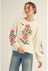 Bettina Floral Embroidered Sweatshirt