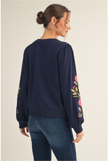 Bettina Floral Embroidered Sweatshirt