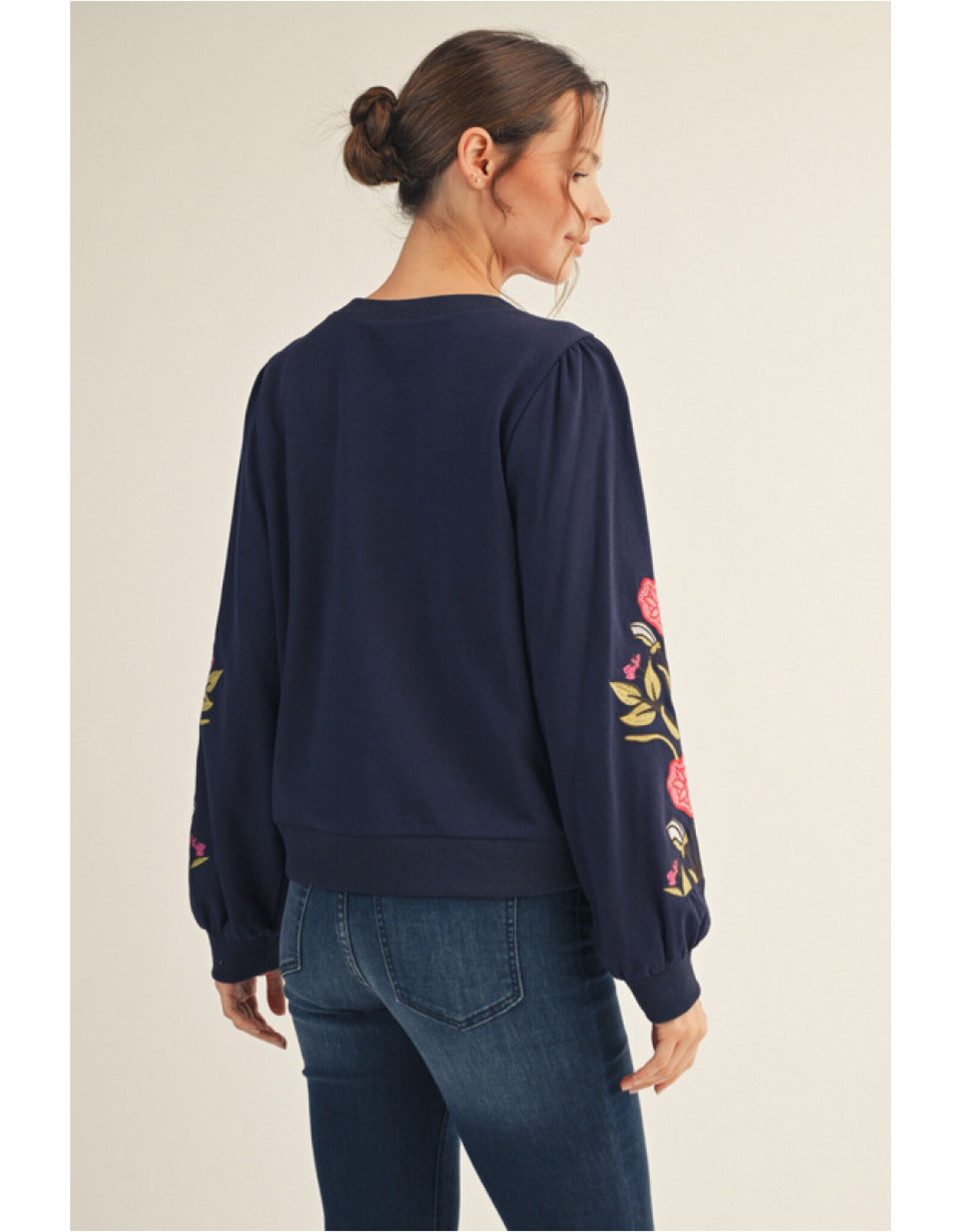Bettina Floral Embroidered Sweatshirt