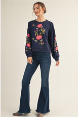 Bettina Floral Embroidered Sweatshirt