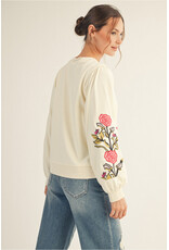 Bettina Floral Embroidered Sweatshirt