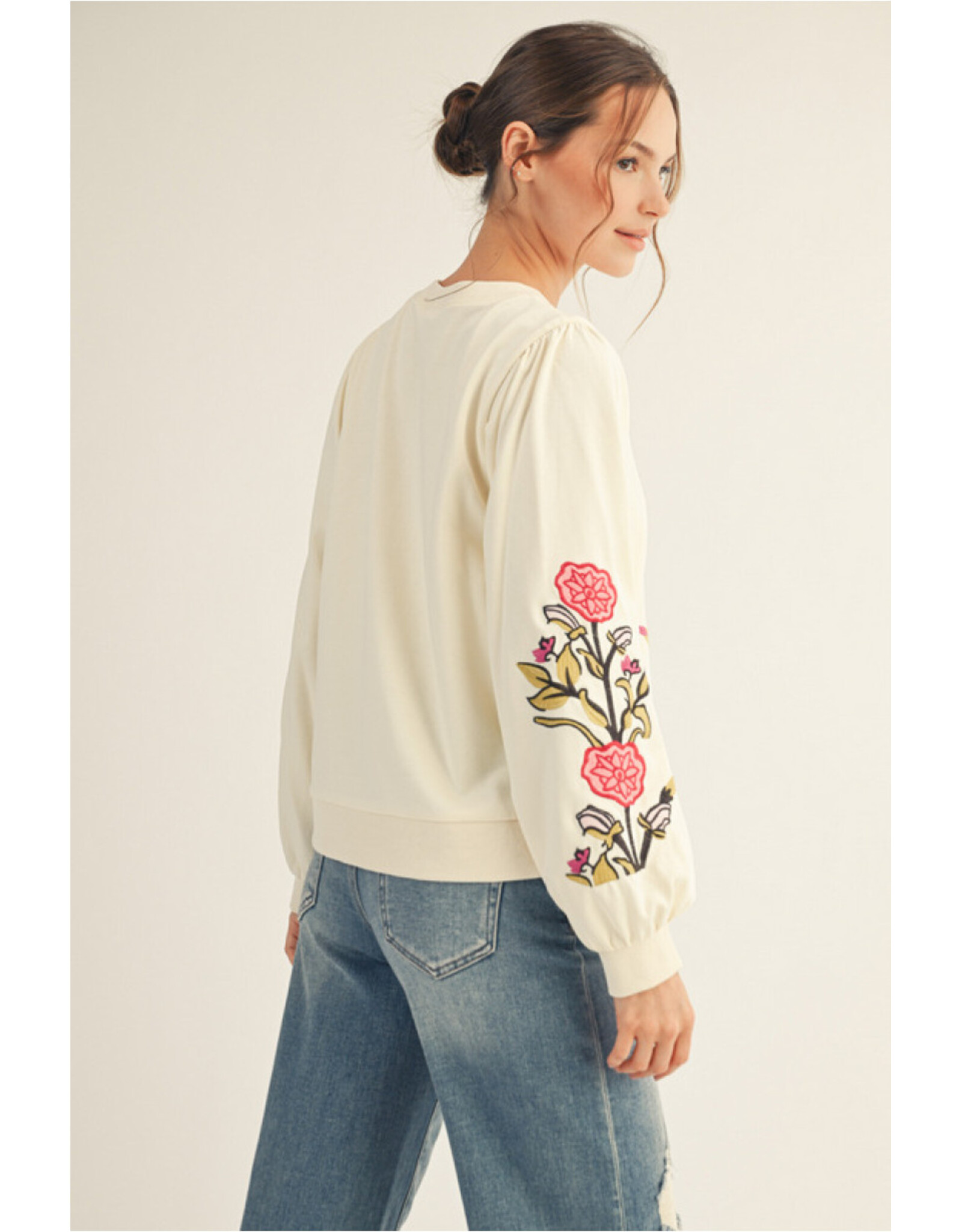 Bettina Floral Embroidered Sweatshirt