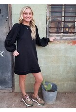 Bailey Black Sweatshirt Dress