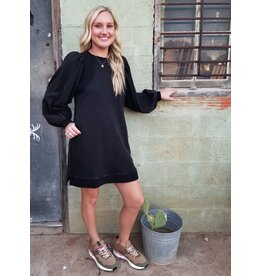 Bailey Black Sweatshirt Dress