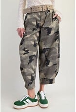 Winnie Washed Camo Twill Barrel Pants