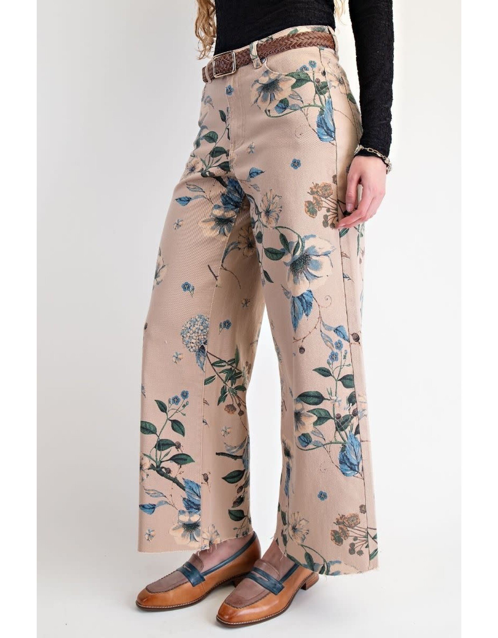 Farah Floral Stretch Twill Pants