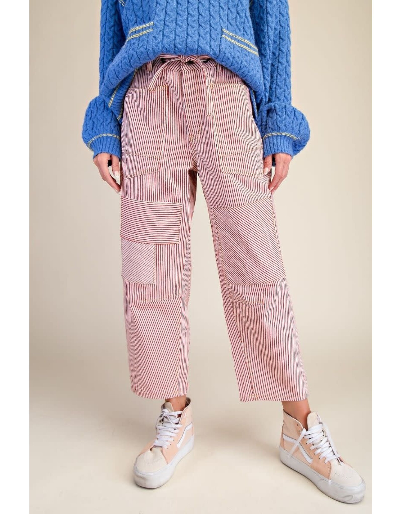 Stacey Red Stipe Jeans