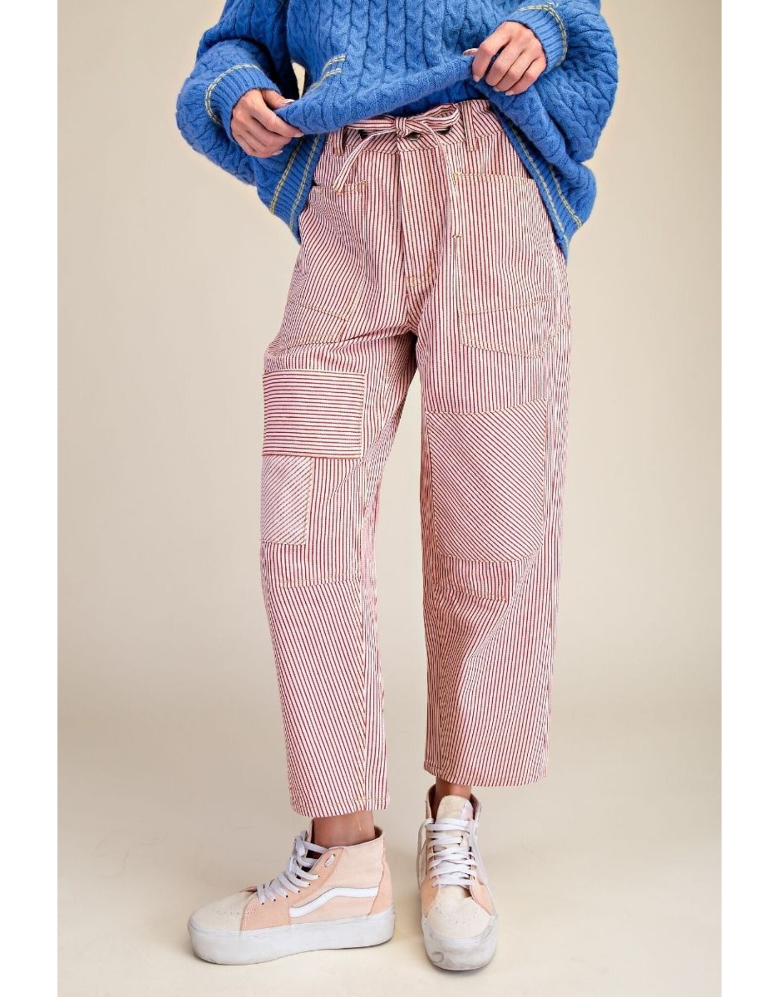 Stacey Red Stipe Jeans