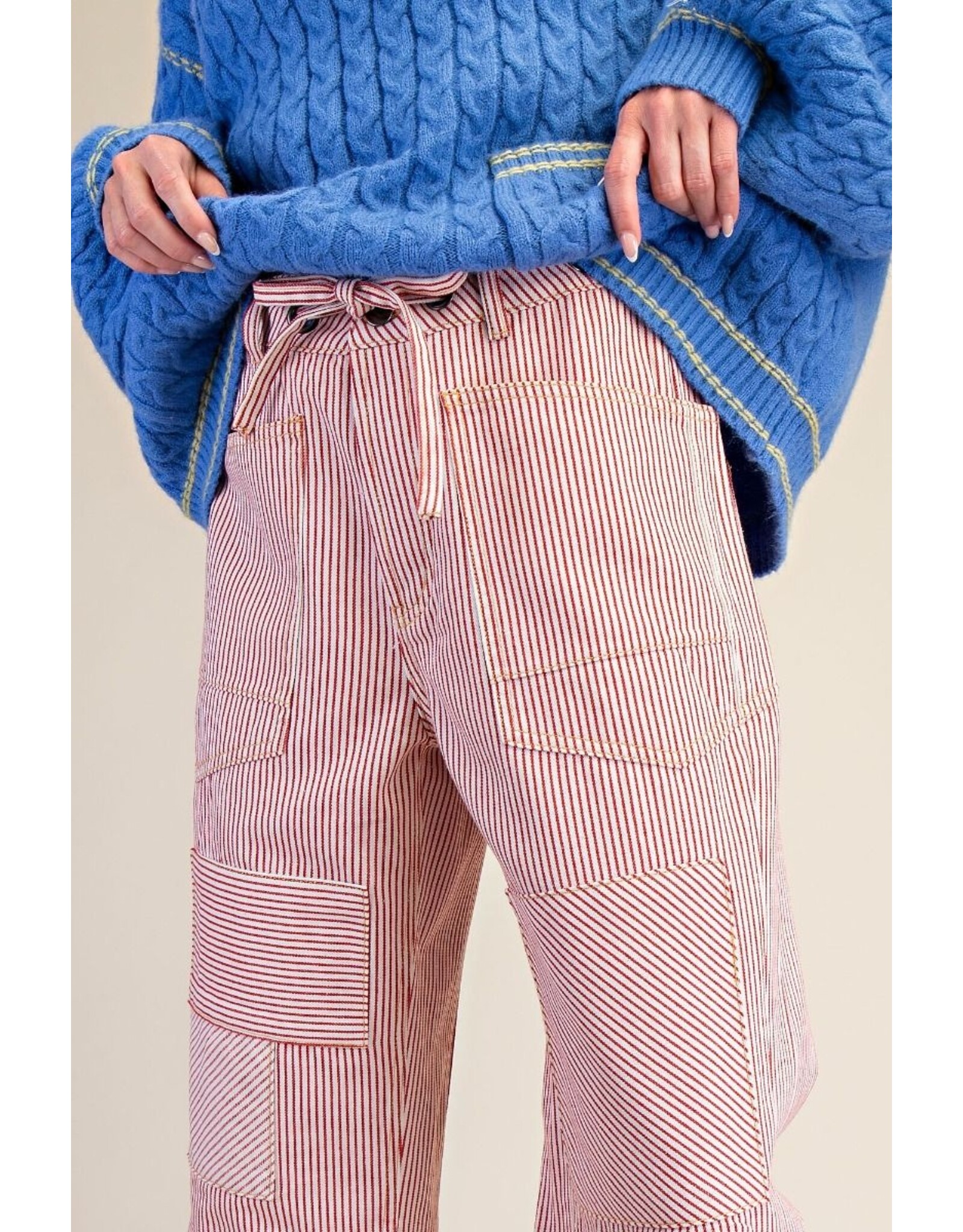 Stacey Red Stipe Jeans