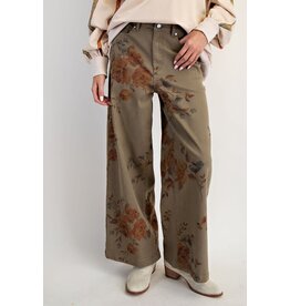 Finley Floral Print Stretch Jeans