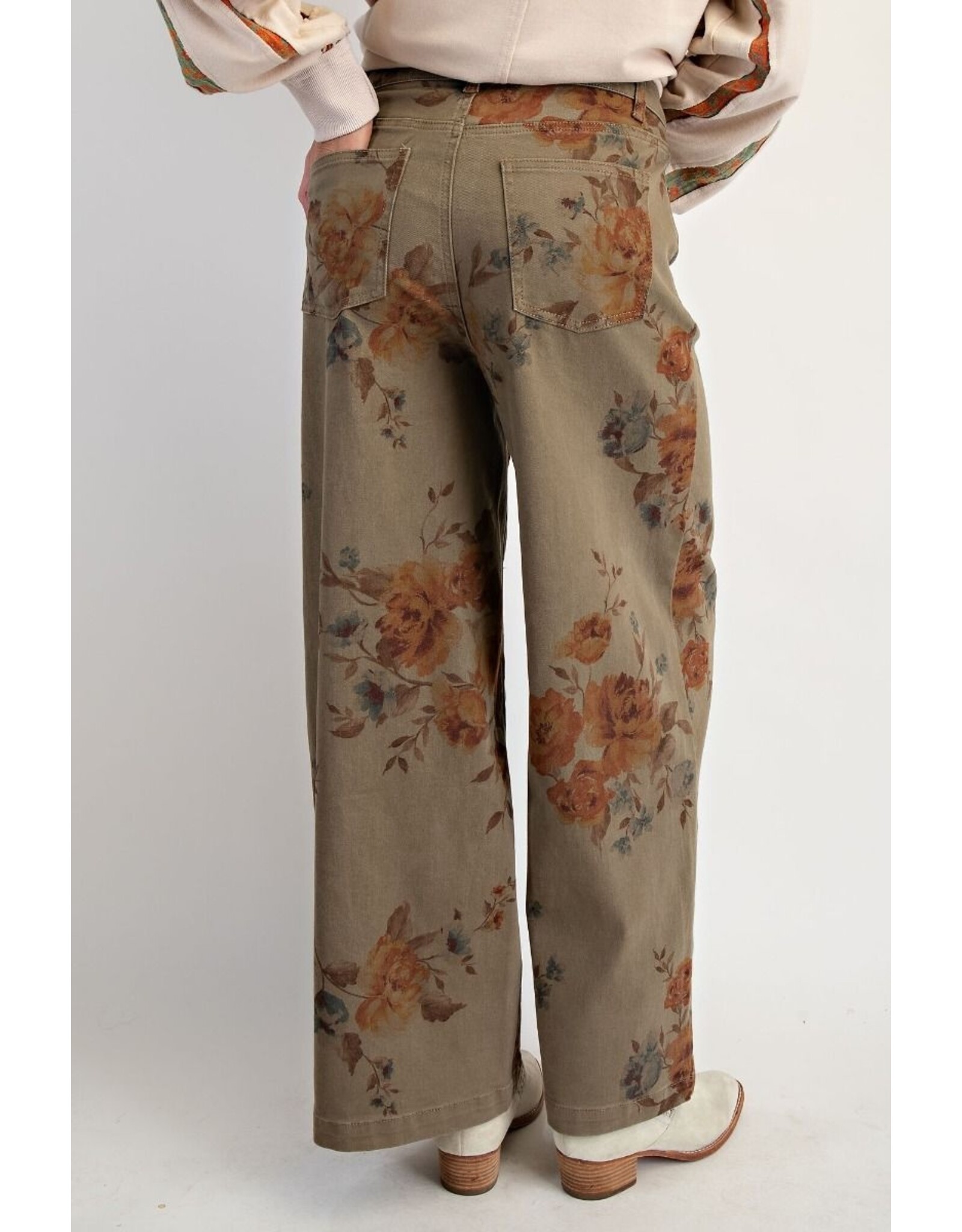 Finley Floral Print Stretch Jeans