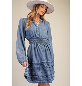Teressa Tencel Blue Denim Dress