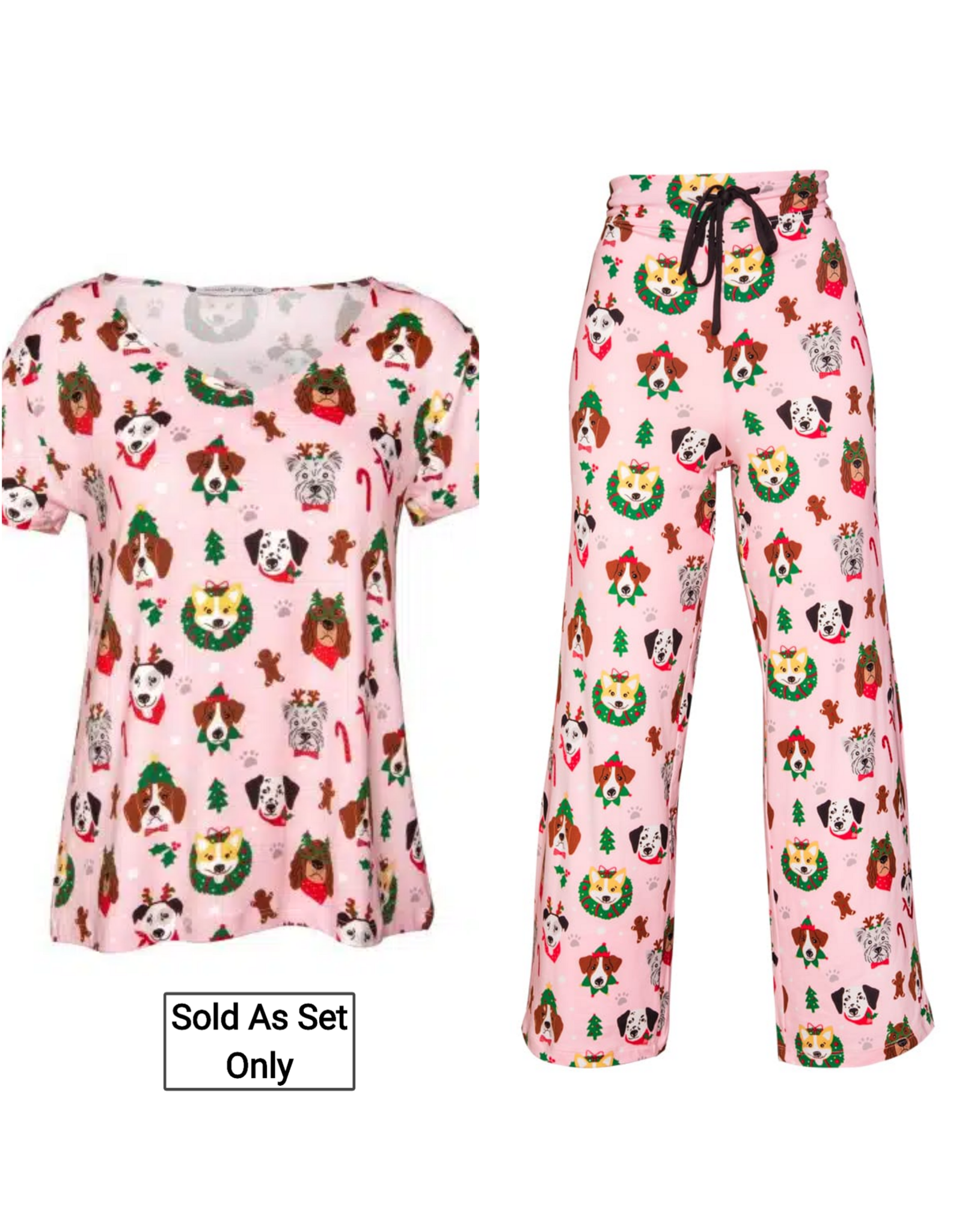 Santa Pups Pajama Set