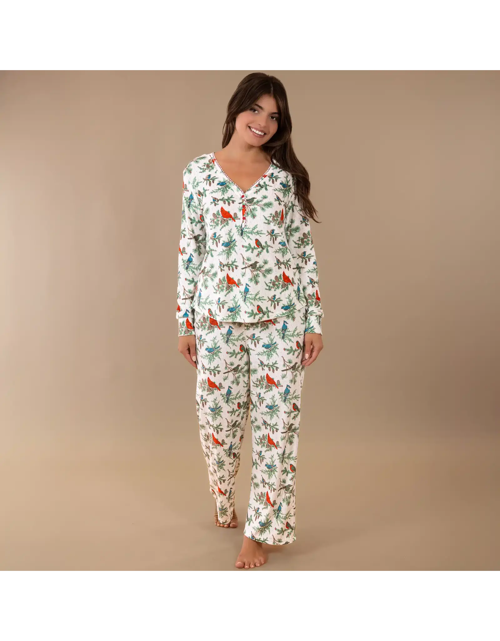 Winter Birds Pajama Set