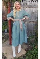 Helena Stripe Midi Dress