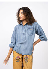 Ivy Jane Ivy Jane Tuck Sleeve Popover Shirt