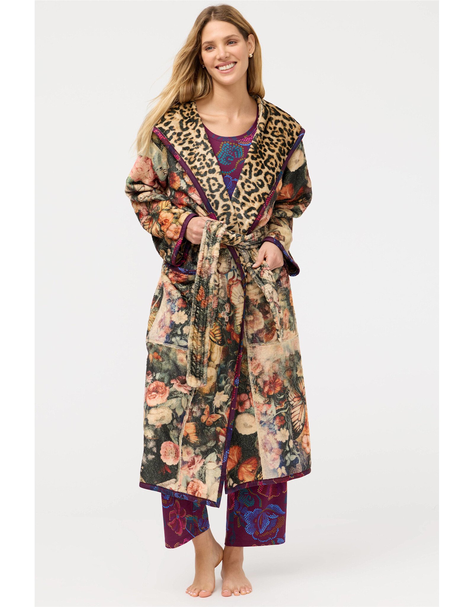 Johnny Was Johnny Was Aditi Robe (Reversible) Leopard