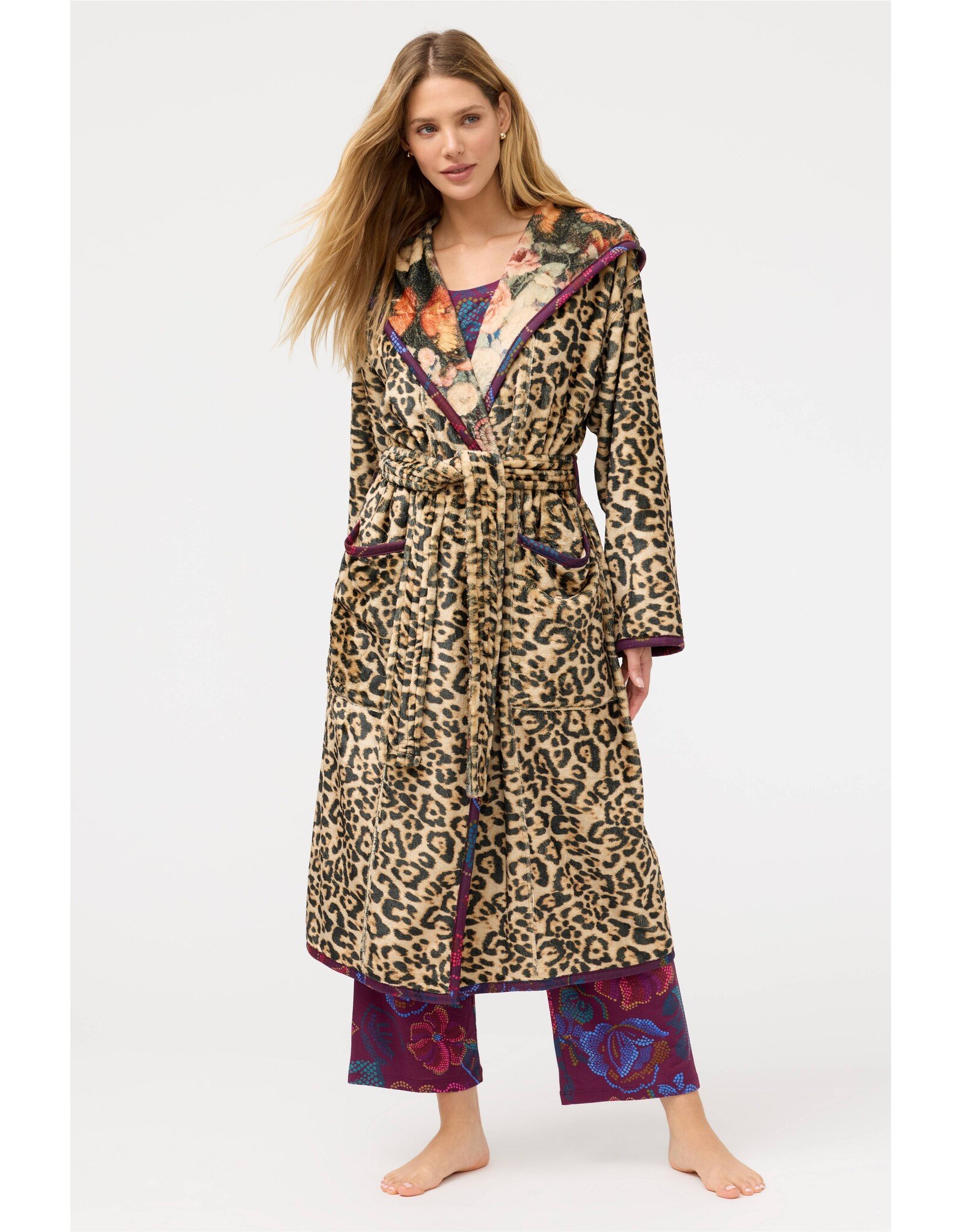 Johnny Was Johnny Was Aditi Robe (Reversible) Leopard