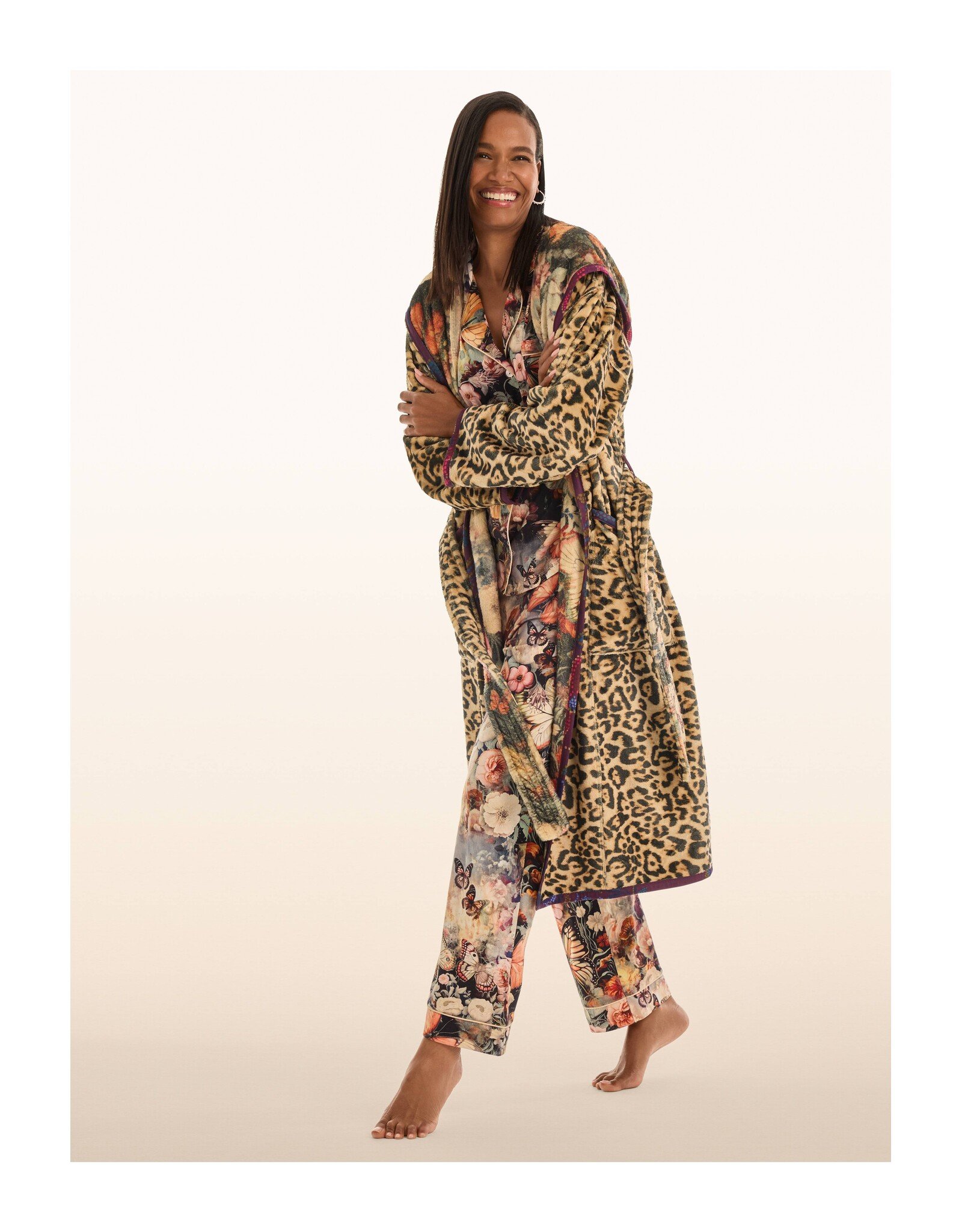 Johnny Was Johnny Was Aditi Robe (Reversible) Leopard