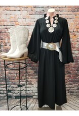 Sloane Black Midi Dress