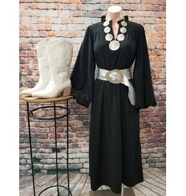 Sloane Black Midi Dress