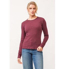 Dear John Denim Dear John Nina Long Sleeve Tee Pomegranate