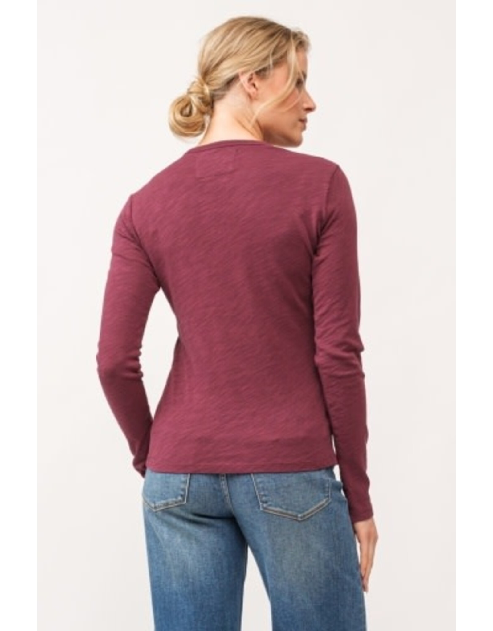 Dear John Denim Dear John Nina Long Sleeve Tee Pomegranate
