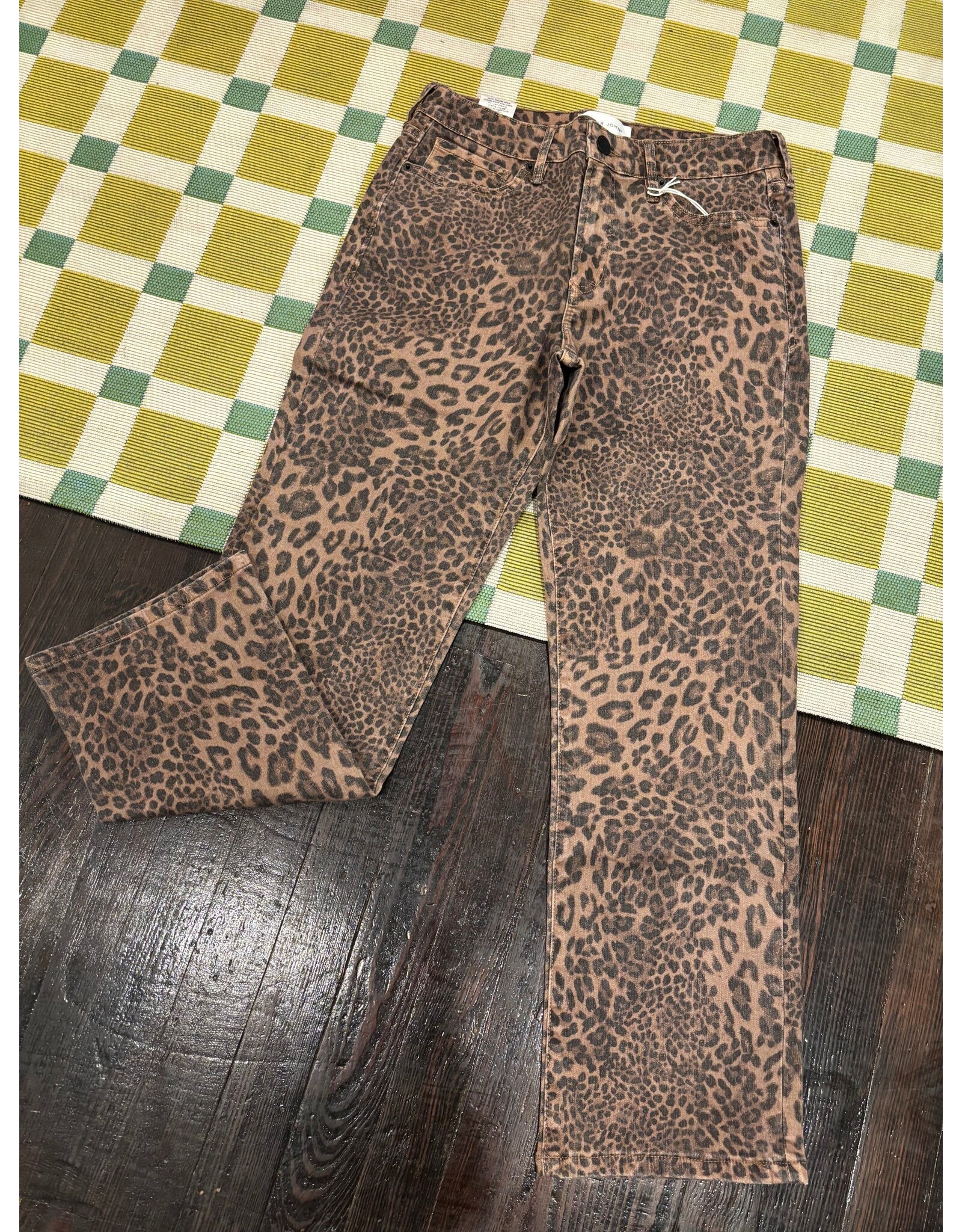 Dear John Denim Dear John Anika Straight Leg Jeans Shadow Leopard