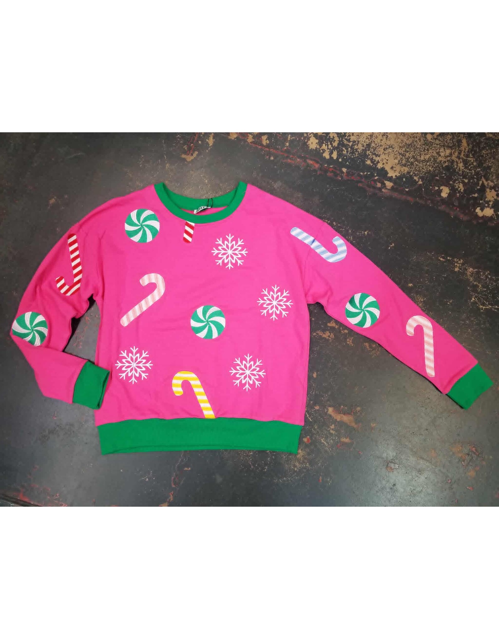 Peppermint Candy Cane Pullover