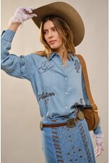 Randi Western Embroidered Pearl Snap Shirt