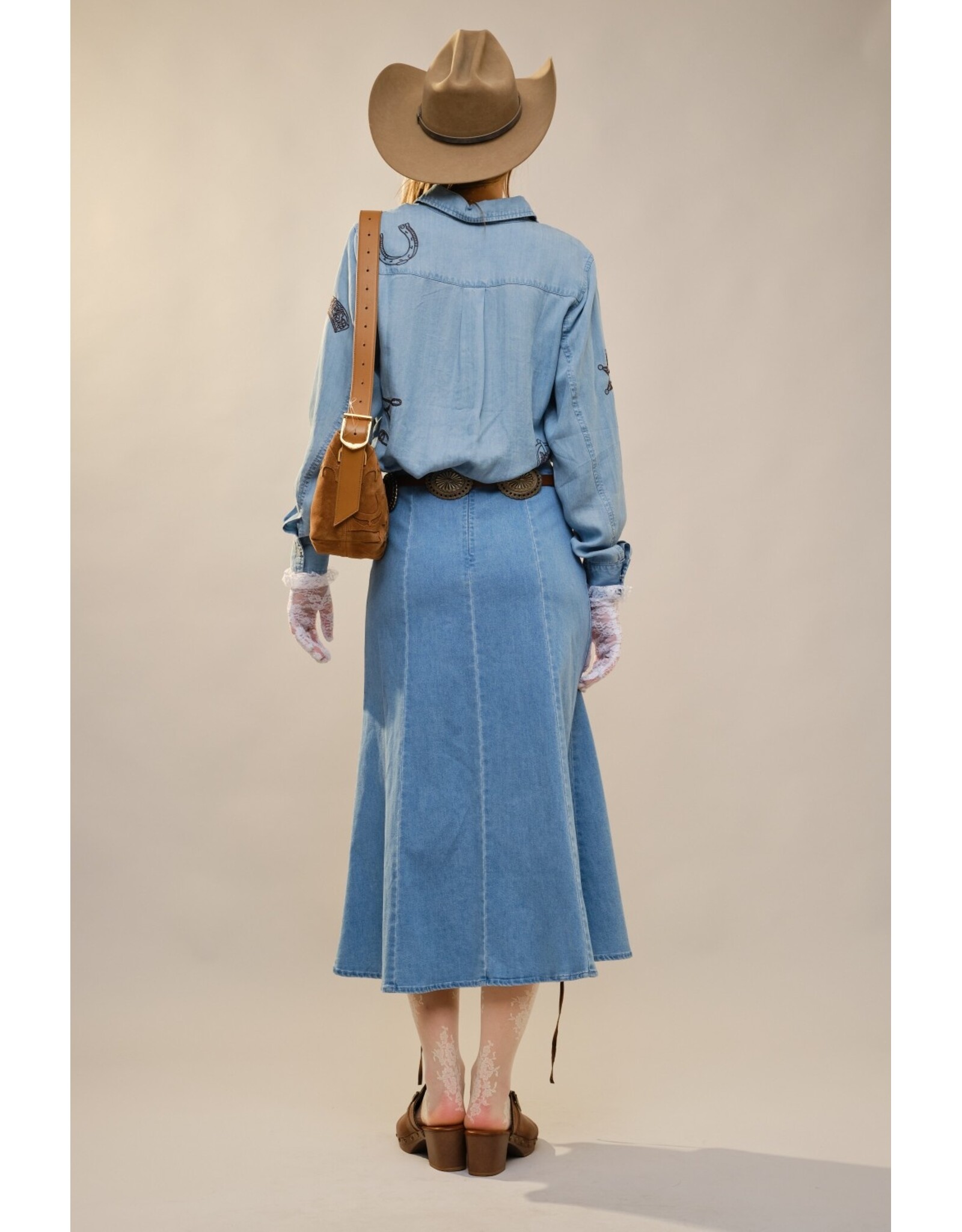 Randi Western Embroidered Pearl Snap Shirt