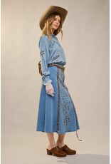 Randi Western Embroidered Pearl Snap Shirt