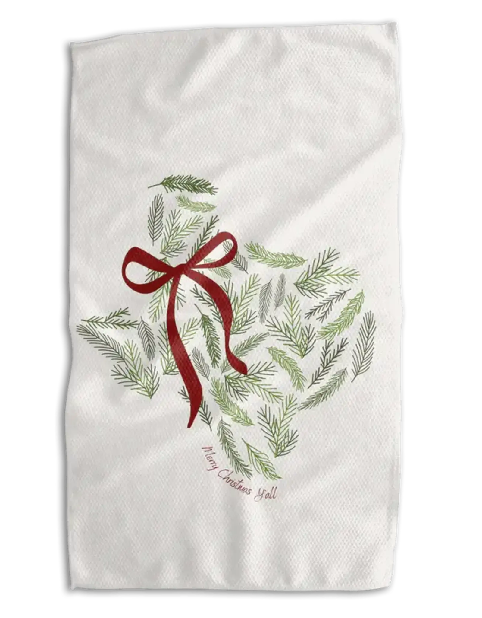 Texas Simple Wreath 18x30"  Work-Harder Double Sided Towel