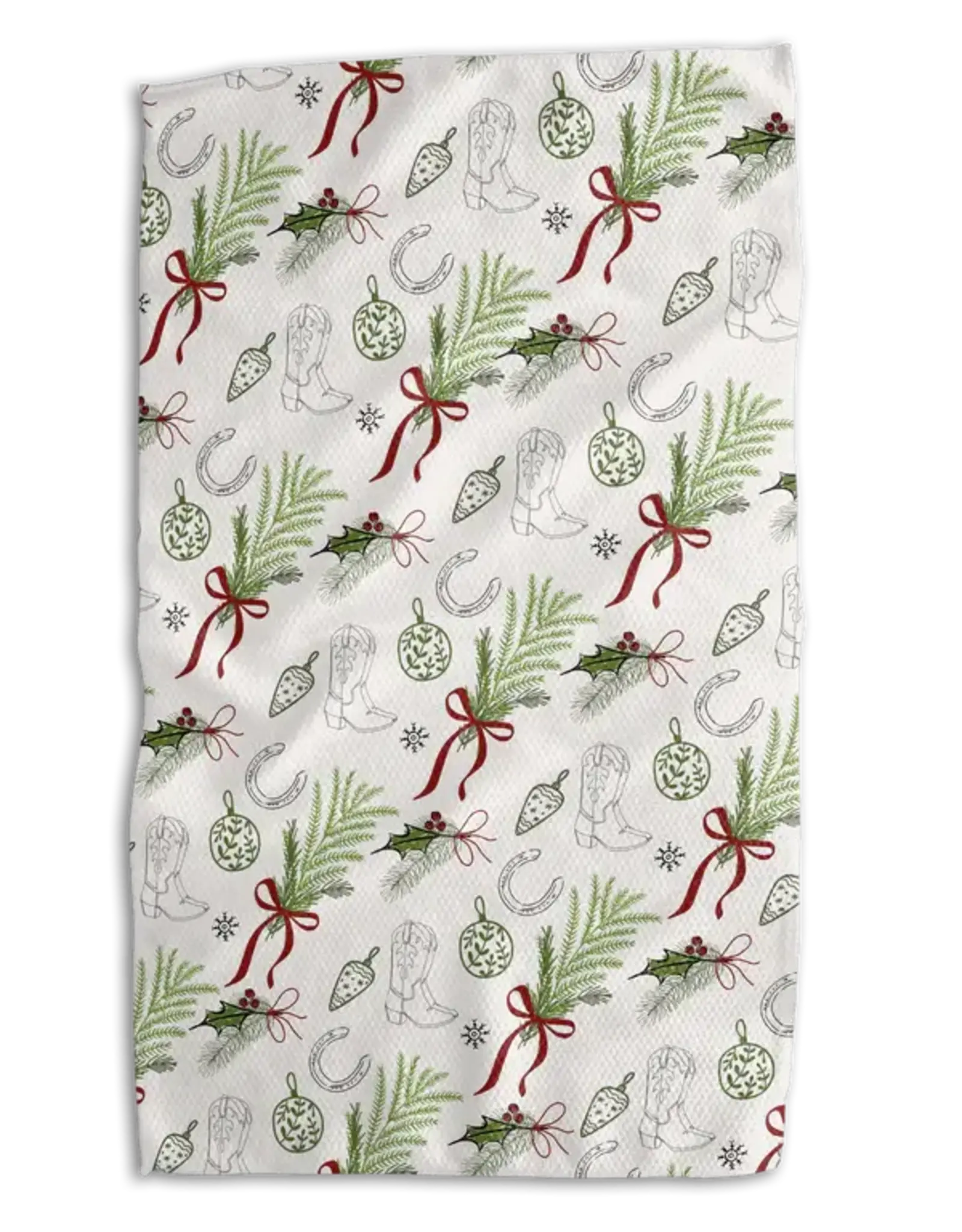 Texas Simple Wreath 18x30"  Work-Harder Double Sided Towel