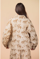 Oversized Western Graphic Casual Shacket Jacket