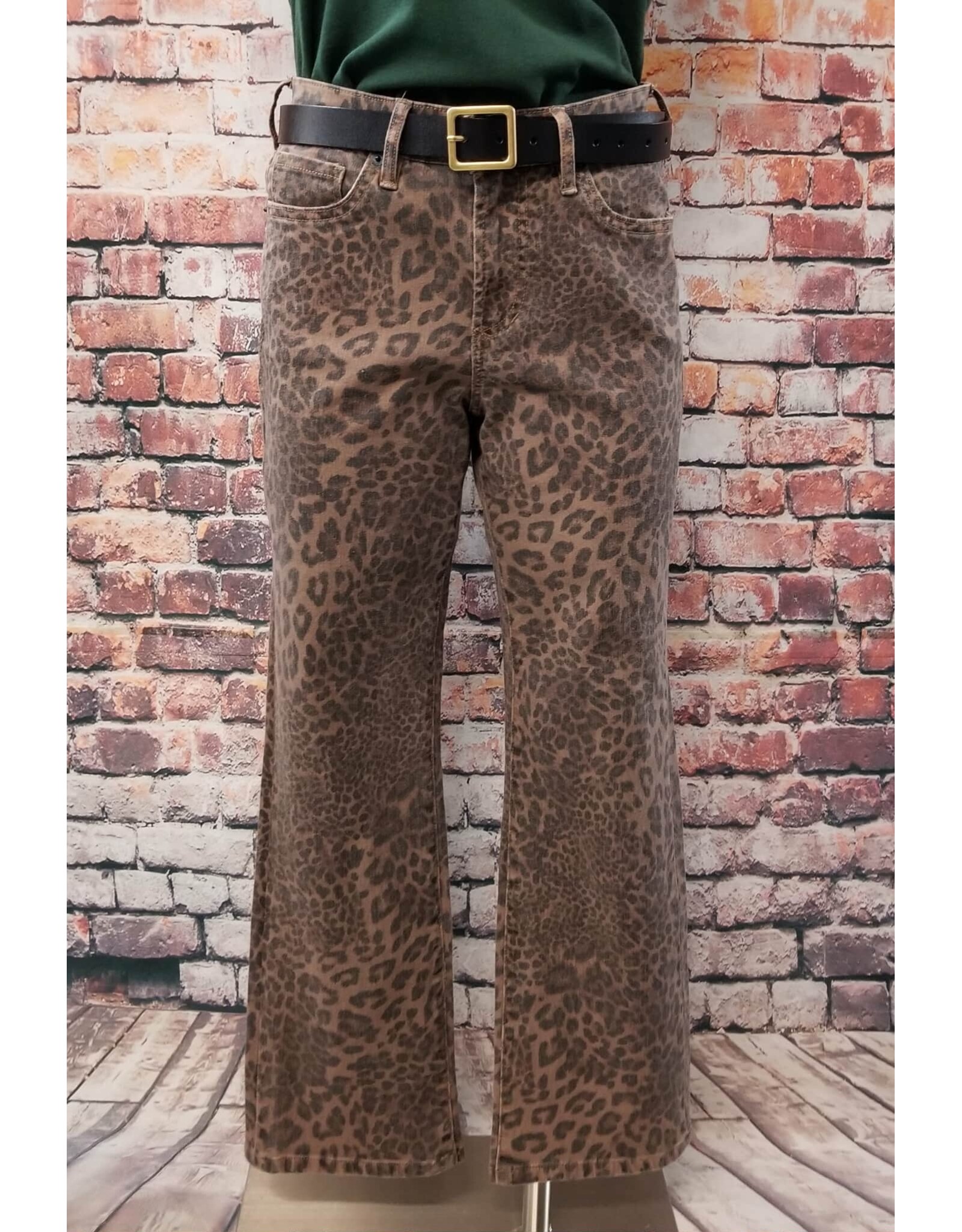 Dear John Denim Dear John Anika Straight Leg Jeans Shadow Leopard