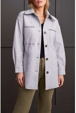 Tribal Tribal Button-Up Coat with Blanket Stitching