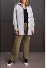 Tribal Tribal Button-Up Coat with Blanket Stitching