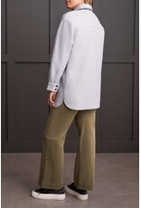 Tribal Tribal Button-Up Coat with Blanket Stitching