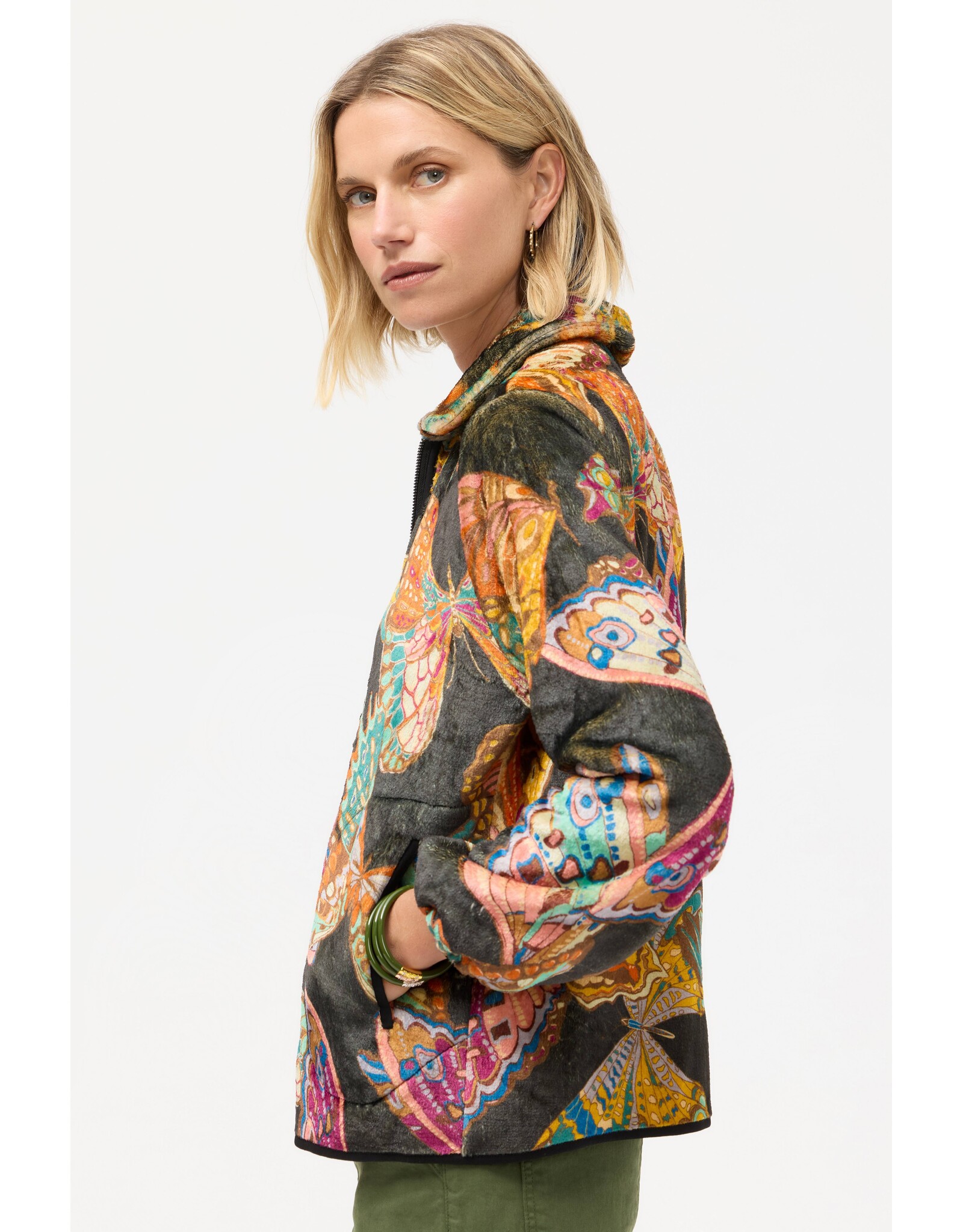 Johnny Was Johnny Was Esther Sherpa Jacket - Ofelia Scarf