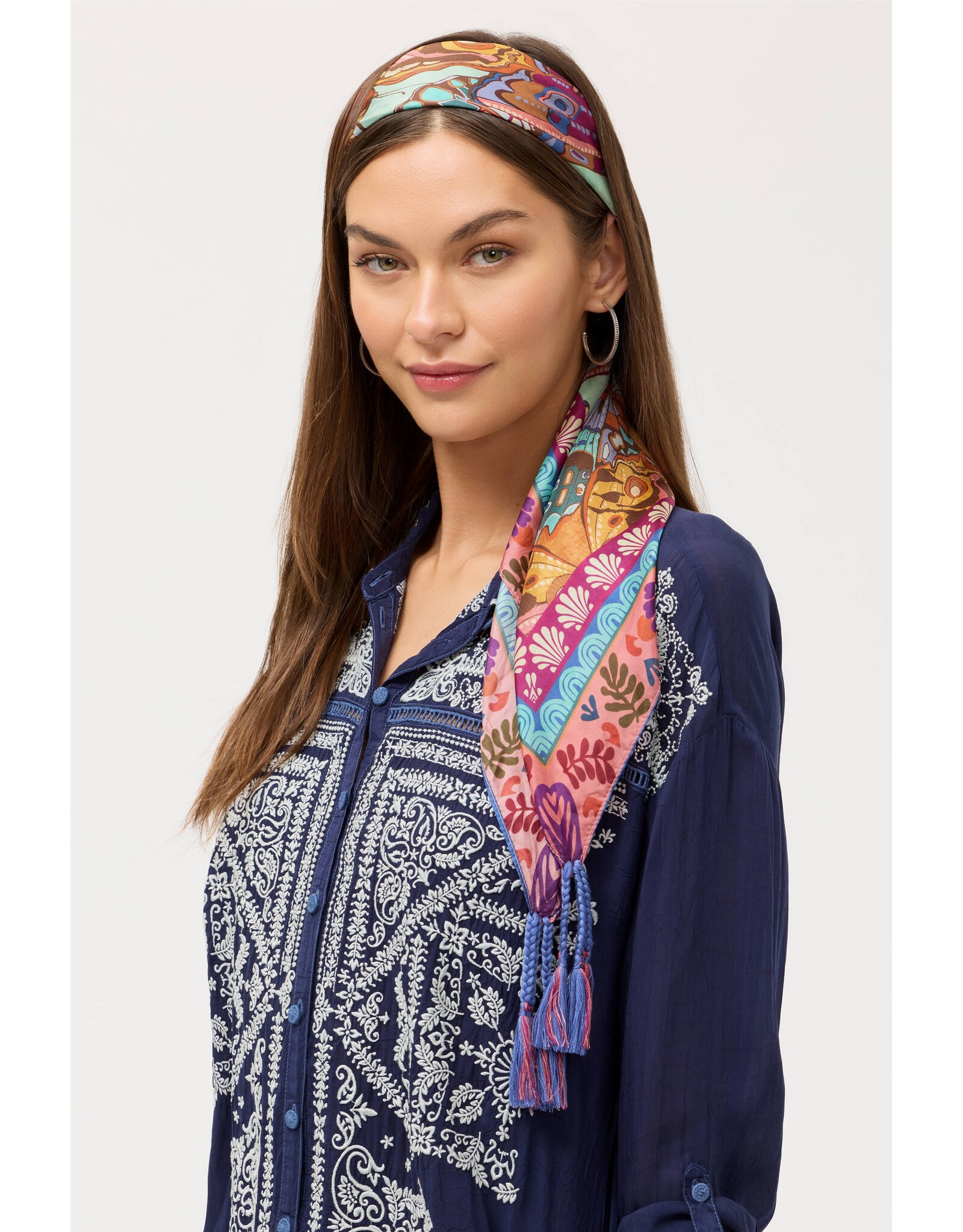 Johnny Was Johnny Was Silk Scarf - Ofelia