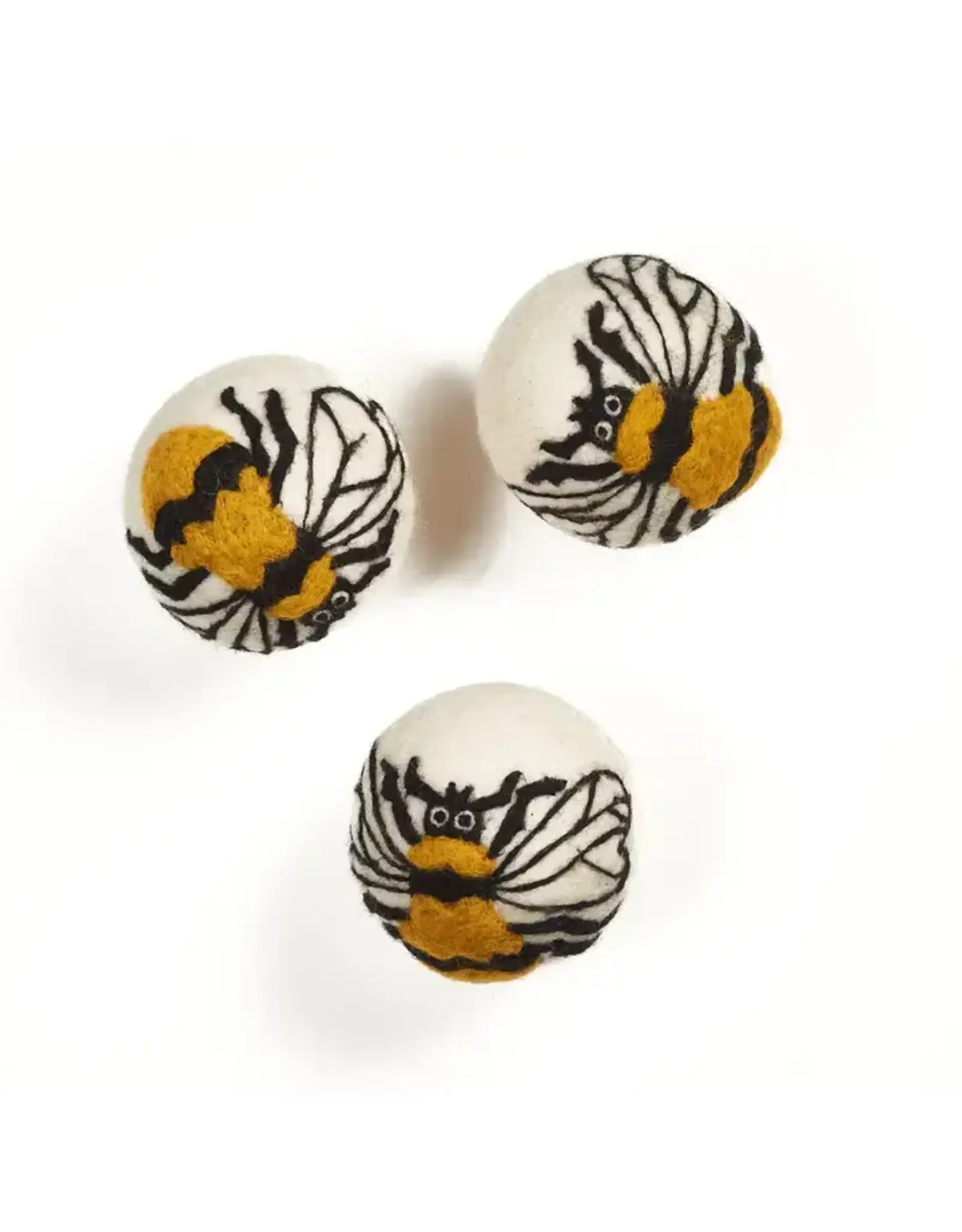 Wool Dryer Balls Set of 3 Bumblebee
