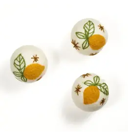 Wool Dryer Balls Set of 3 Lemon