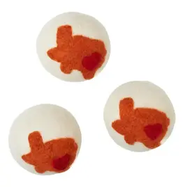 Wool Dryer Balls Set of 3 Texas